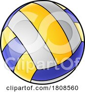 Volleyball Ball Isolated Icon Illustration