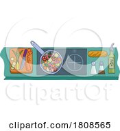 Poster, Art Print Of Cooking Vegetable Curry Chinese Food Kitchen Scene