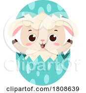 Poster, Art Print Of Cartoon Easter Lamb