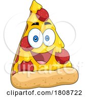 Poster, Art Print Of Cartoon Pizza Slice Mascot Royalty Free Licensed Stock Clipart