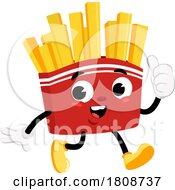 Poster, Art Print Of Cartoon French Fries Food Mascot Character