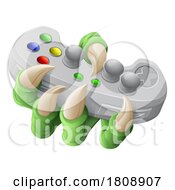 Poster, Art Print Of Video Gamer Game Gaming Controller Claw Hand