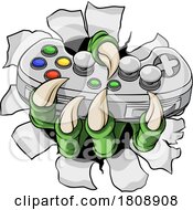 Video Gamer Game Gaming Controller Claw Hand