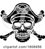 02/18/2024 - Pirate Hat Skull And Crossbones Cartoon