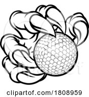 02/18/2024 - Golf Ball Claw Cartoon Monster Animal Hand