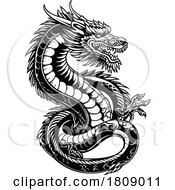 02/20/2024 - Black And White Chinese Dragon