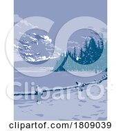 02/21/2024 - Echo Lake In Rocky Mountain National Park Colorado WPA Poster Art