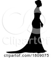 02/22/2024 - Bride Bridal Wedding Dress Silhouette Woman Design