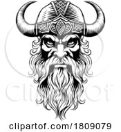 02/23/2024 - Viking Warrior Man Strong Mascot Face In Helmet