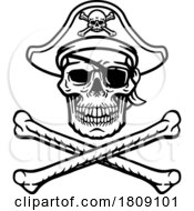 02/23/2024 - Pirate Hat Skull And Crossbones Cartoon