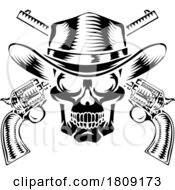 02/25/2024 - Cowboy Hat Pistols Skull Pirate Cross Bones