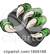 02/26/2024 - Ice Hockey Puck Claw Cartoon Monster Animal Hand