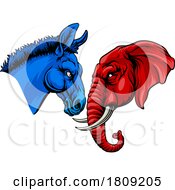 02/26/2024 - Republican Democrat Elephant Donkey Party Politics
