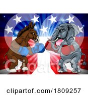 02/29/2024 - Republican Democrat Elephant Donkey Election