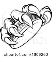 02/29/2024 - Ice Hockey Puck Claw Cartoon Monster Animal Hand