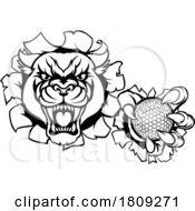 02/29/2024 - Panther Cougar Jaguar Cat Golf Ball Mascot