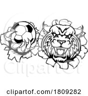 Poster, Art Print Of Wildcat Bobcat Cat Cougar Soccer Football Mascot