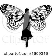 03/03/2024 - A Fairy In Silhouette With Butterfly Wings