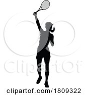 03/03/2024 - Tennis Player Woman Sports Person Silhouette