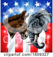 03/03/2024 - Republican Democrat Elephant Donkey Party Politics
