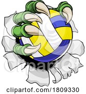 Poster, Art Print Of Claw Softball Baseball Ball Dragon Monster Hand