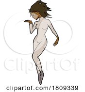 Cartoon Black Woman Dancing