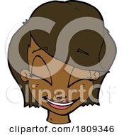 Cartoon Black Womans Face by lineartestpilot
