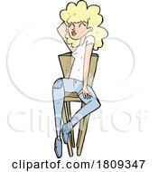 Cartoon Blond Woman