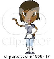 Cartoon Maid Black Woman