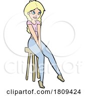 03/07/2024 - Cartoon Blond Woman