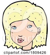 03/07/2024 - Cartoon Blond Womans Face