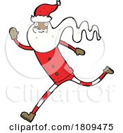 Cartoon Black Santa by lineartestpilot