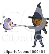 Poster, Art Print Of Cartoon Witch