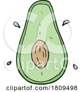 Cartoon Avocado by lineartestpilot