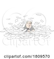 Poster, Art Print Of Cartoon Vile Business Man Writing Laws Or Nasty Letters