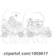 03/14/2024 - Cartoon Easter Bunny Driving A Car