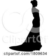 03/15/2024 - Bride Bridal Wedding Dress Silhouette Woman Design