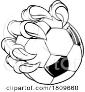 03/16/2024 - Soccer Football Ball Claw Cartoon Monster Hand