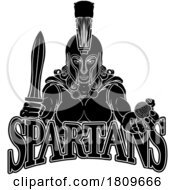 Poster, Art Print Of Spartan Trojan Gladiator Golf Warrior Woman