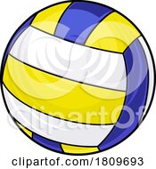 Volleyball Ball Isolated Icon Illustration by AtStockIllustration