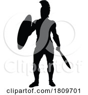 03/18/2024 - Spartan Silhouette Gladiator Trojan Greek Warrior