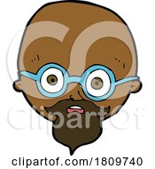 03/20/2024 - Sticker Of A Cartoon Shocked Man With Beard