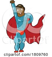 Cartoon Superhero by lineartestpilot