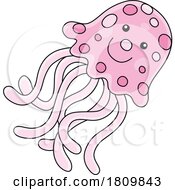 Poster, Art Print Of Licensed Clipart Cartoon Jellyfish