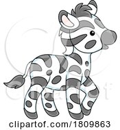 Poster, Art Print Of Licensed Clipart Cartoon Baby Zebra
