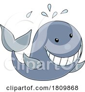 Licensed Clipart Cartoon Happy Whale