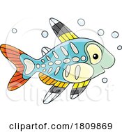 Poster, Art Print Of Licensed Clipart Cartoon Xray Tetra Fish