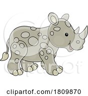 03/25/2024 - Licensed Clipart Cartoon Baby Rhino