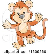 Poster, Art Print Of Licensed Clipart Cartoon Toy Monkey