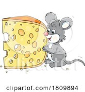 03/26/2024 - Licensed Clipart Cartoon Mouse With Cheese